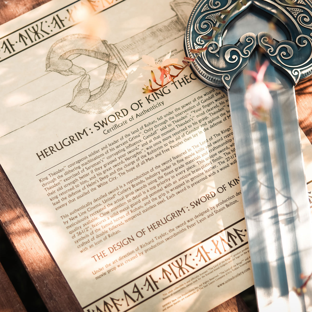 Image produit Herugrim – Réplique de l’épée du roi Théoden – Le Seigneur des Anneaux