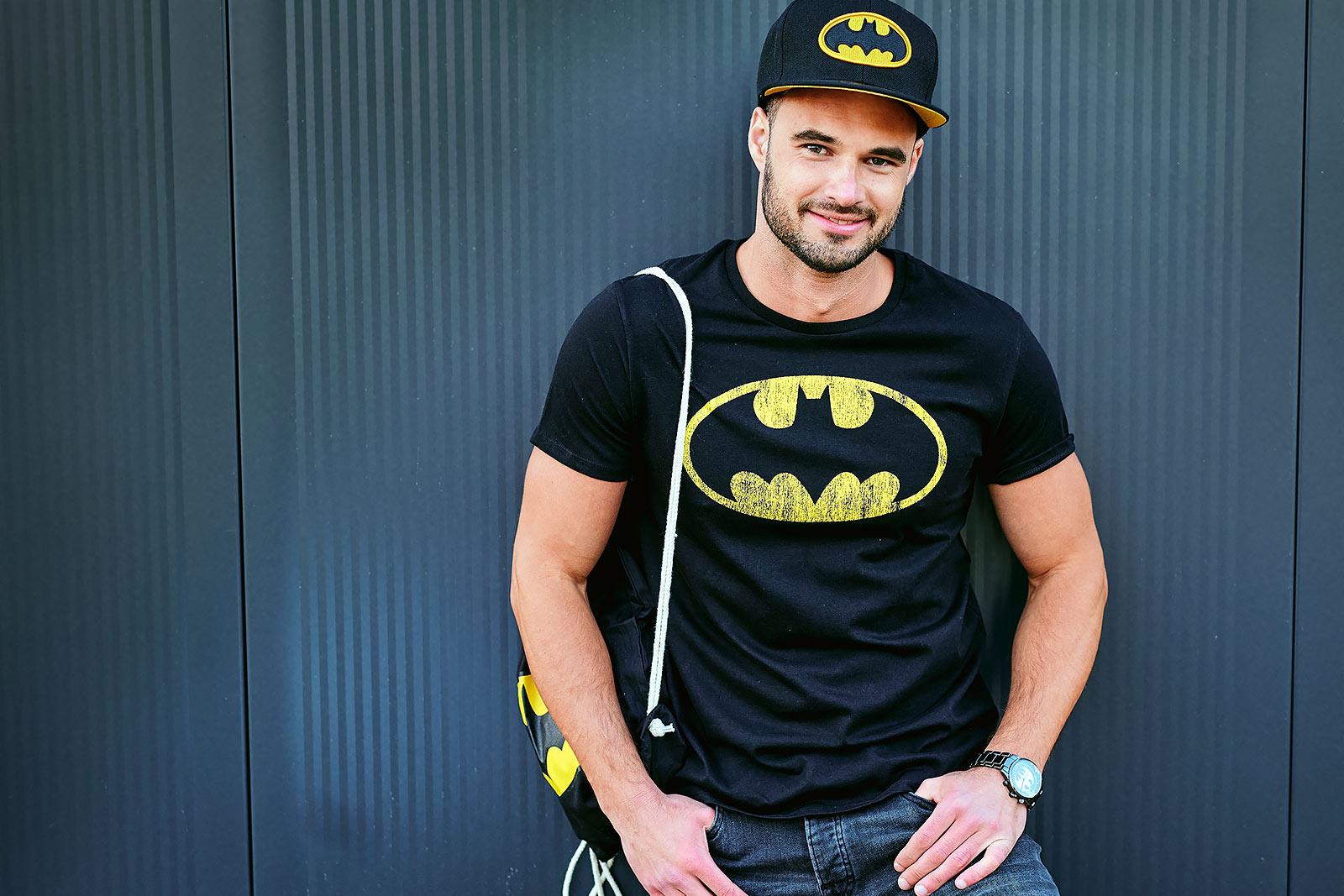 Image produit Batman - T-shirt Shield Distressed
