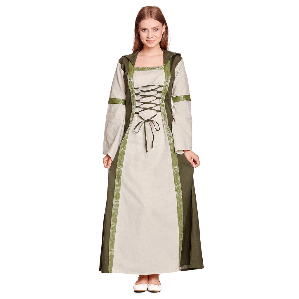 Product image Rebecca Medieval Dress Natural-Green