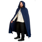 Image produit Cape médiévale avec capuche pointue en bleu