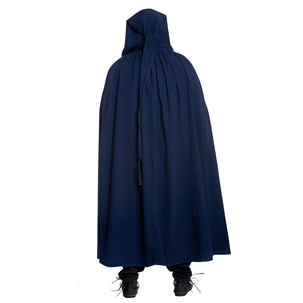 Image produit Cape médiévale avec capuche pointue en bleu