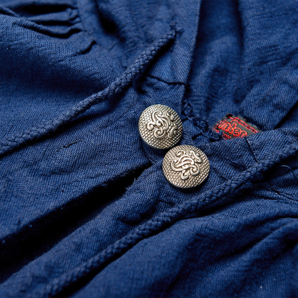 Image produit Cape médiévale avec capuche pointue en bleu