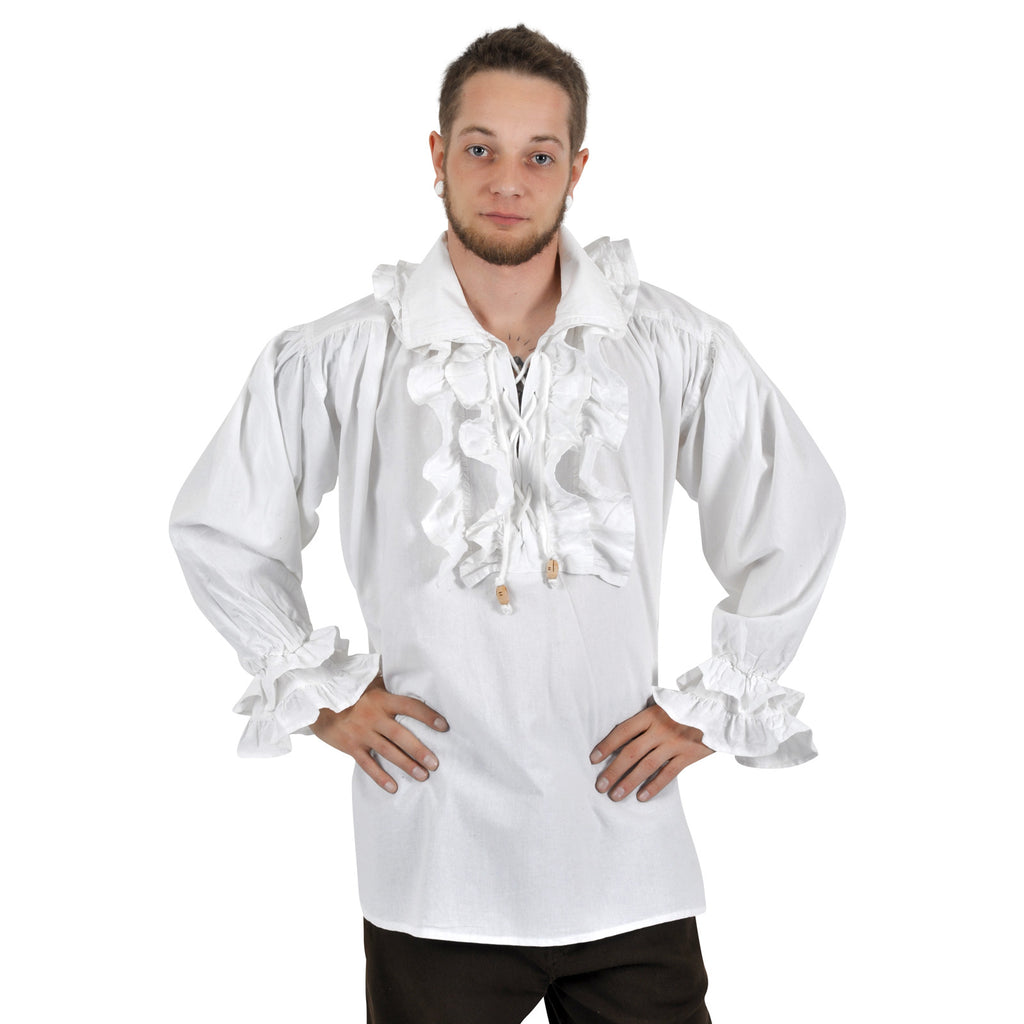 Image produit Chemise à volants Laurenz blanche