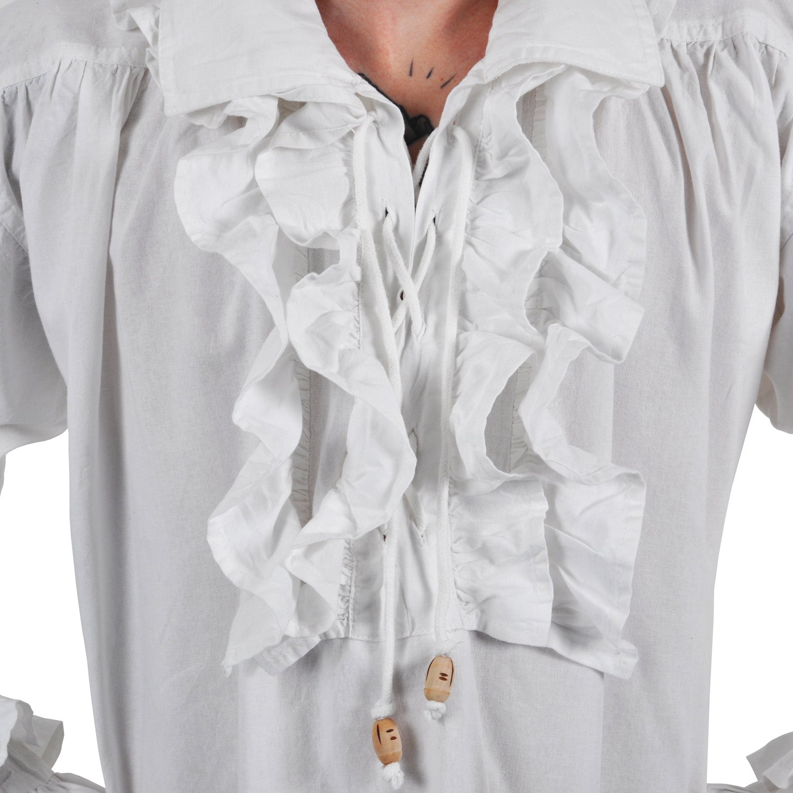 Image produit Chemise à volants Laurenz blanche