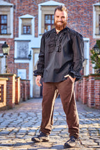 Image produit Chemise à volants noire