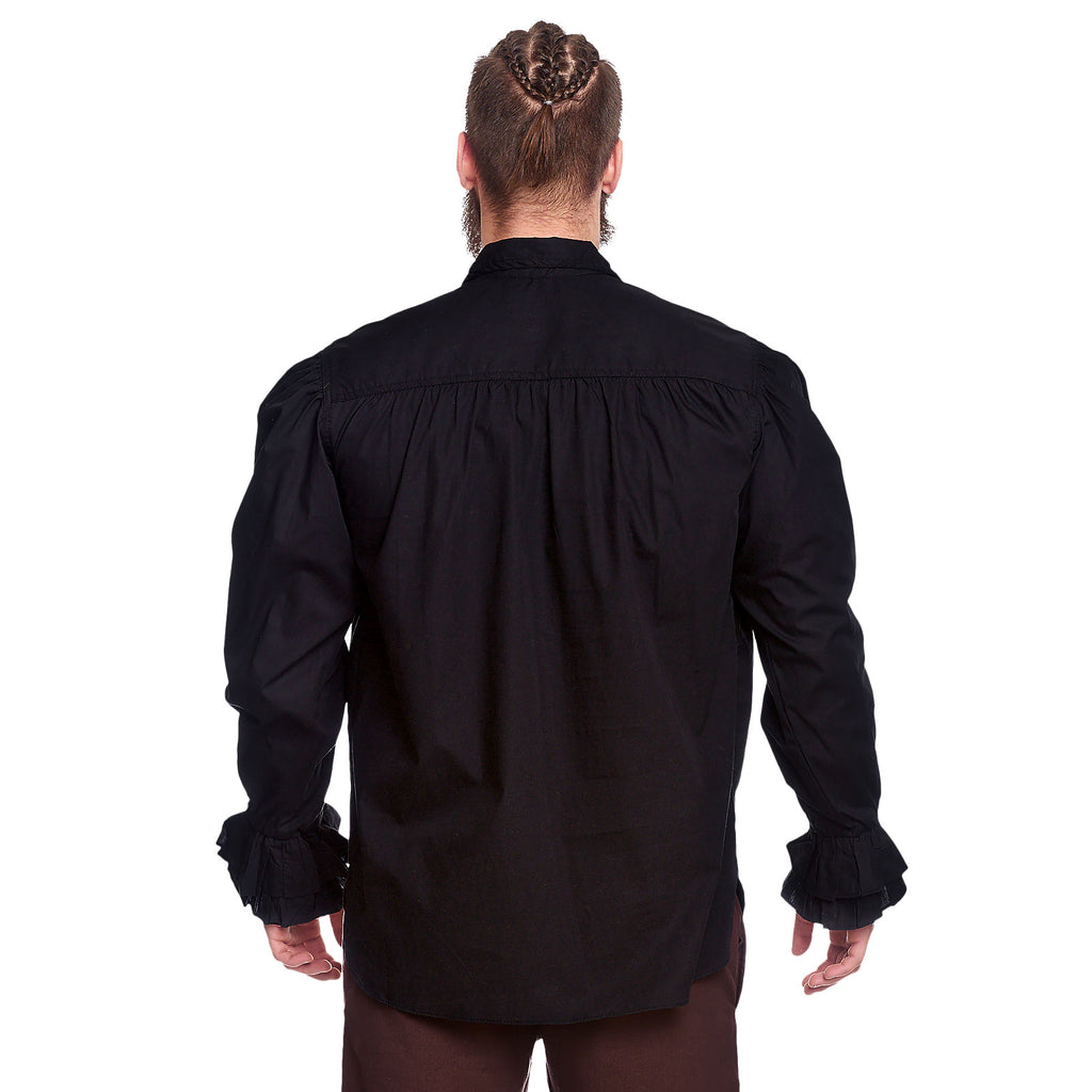 Image produit Chemise à volants noire