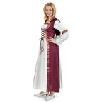Image produit Robe médiévale Chiara naturel-rouge