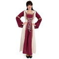 Image produit Robe Médiévale Saphiria Bordeaux-Naturel