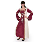 Image produit Robe Médiévale Saphiria Bordeaux-Naturel