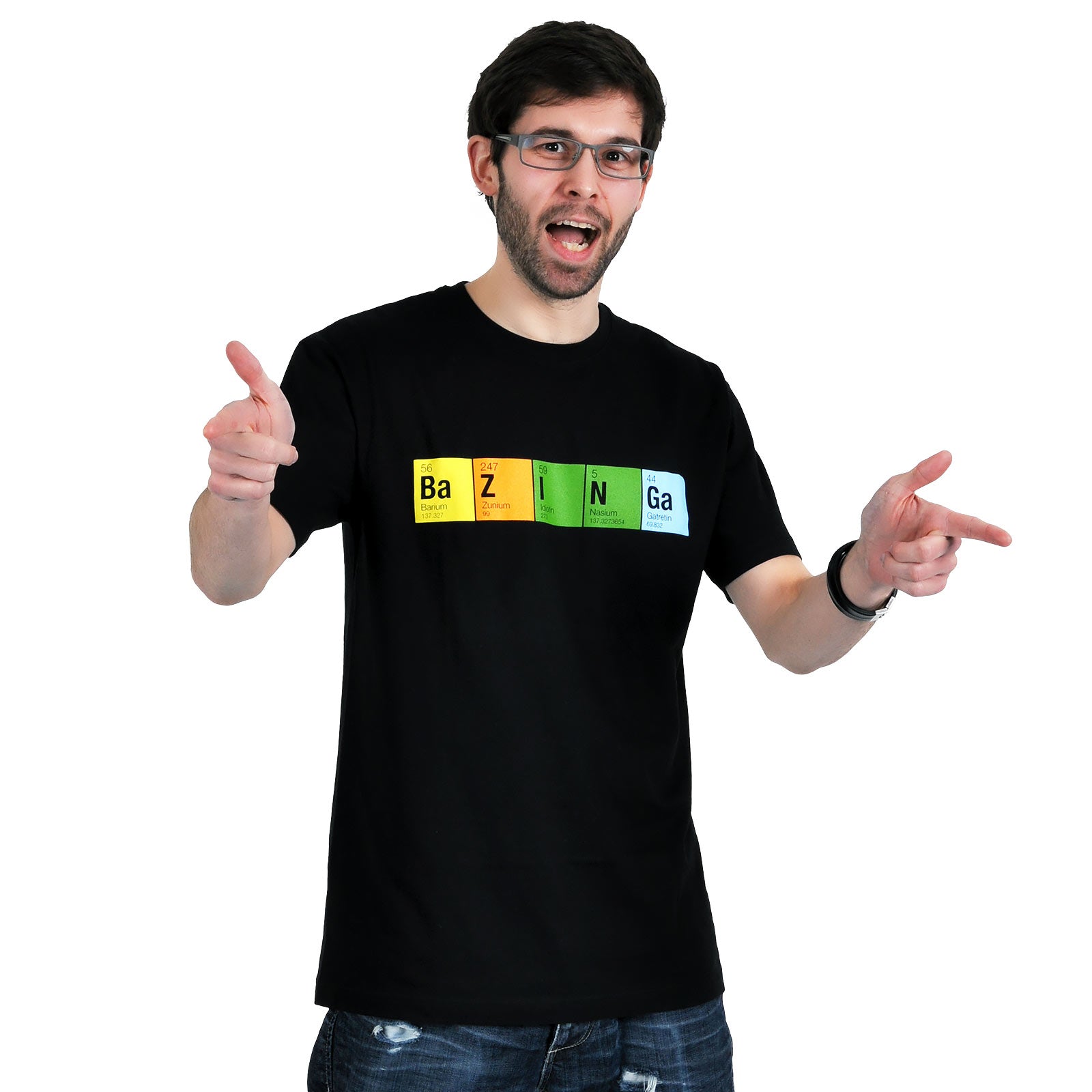 Image produit The Big Bang Theory - T-shirt fan de Bazinga périodique