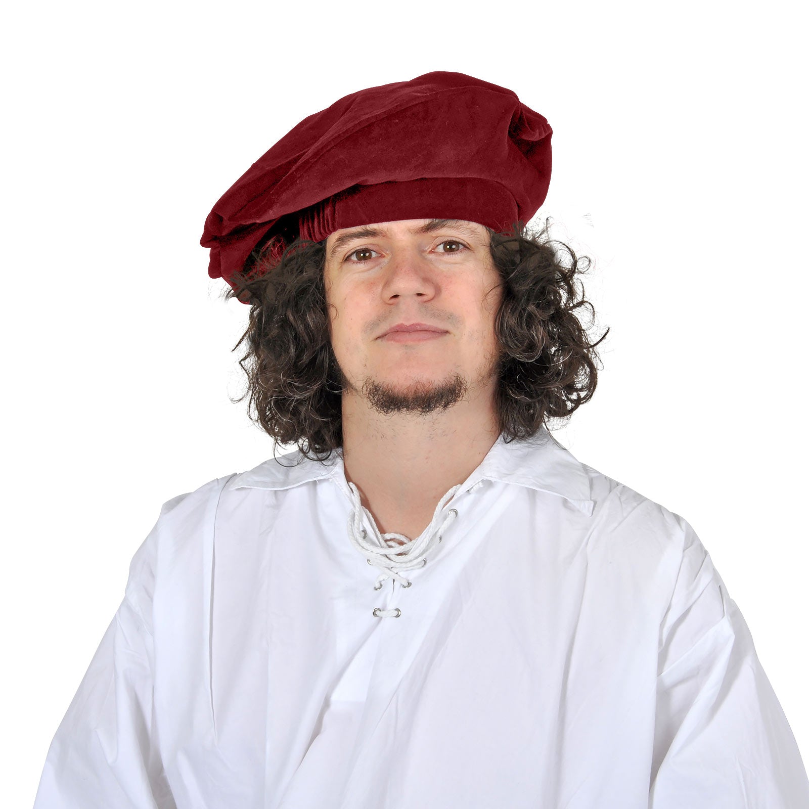 Image produit Béret en velours, rouge