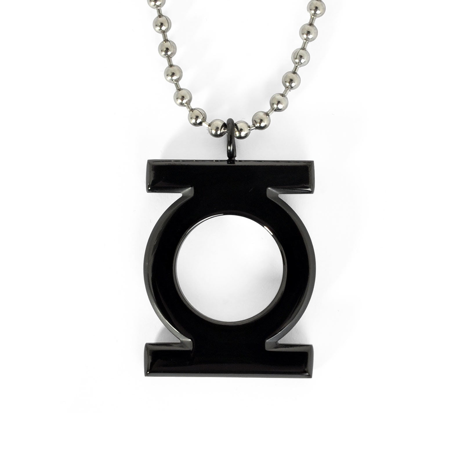 Image produit Green Lantern - Pendentif logo noir sur chaîne