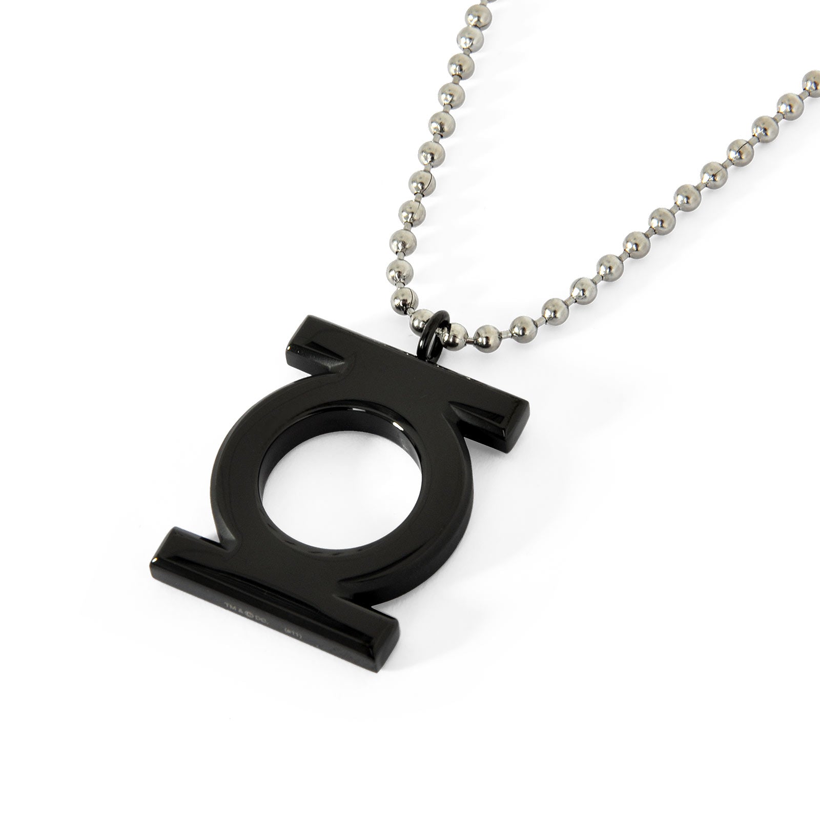 Image produit Green Lantern - Pendentif logo noir sur chaîne