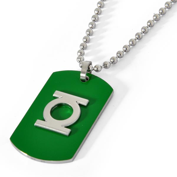 Image produit Green Lantern - Pendentif vert sur chaîne