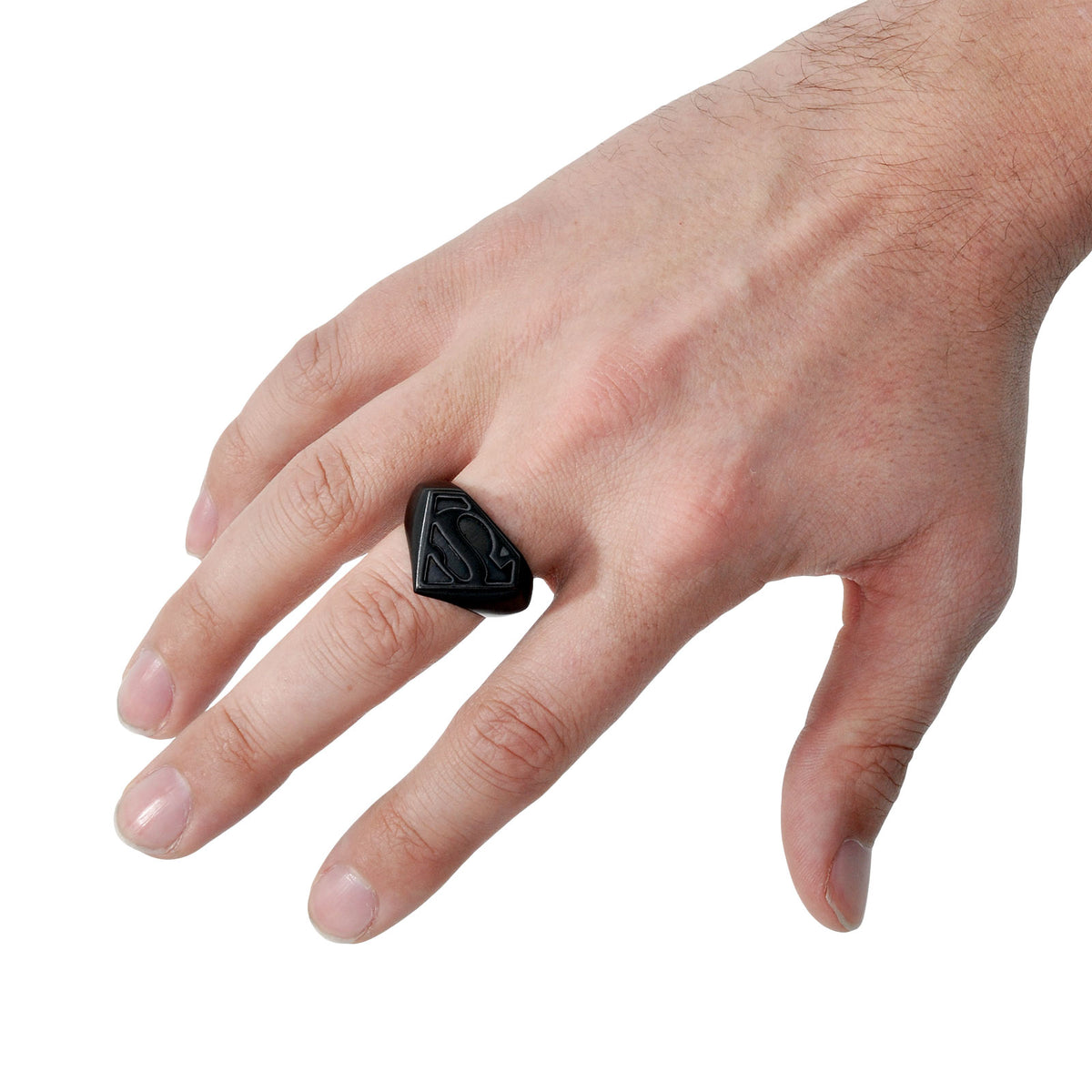 Image produit Anneau Superman Emblem noir
