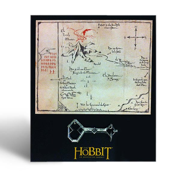 Image produit Le Hobbit - La carte de Thorin avec la clé - Tableau mural, petit format