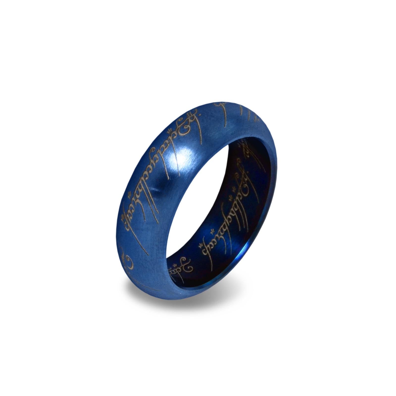 Image produit Seigneur des Anneaux - L'Anneau Unique dans un présentoir à bijoux, bleu