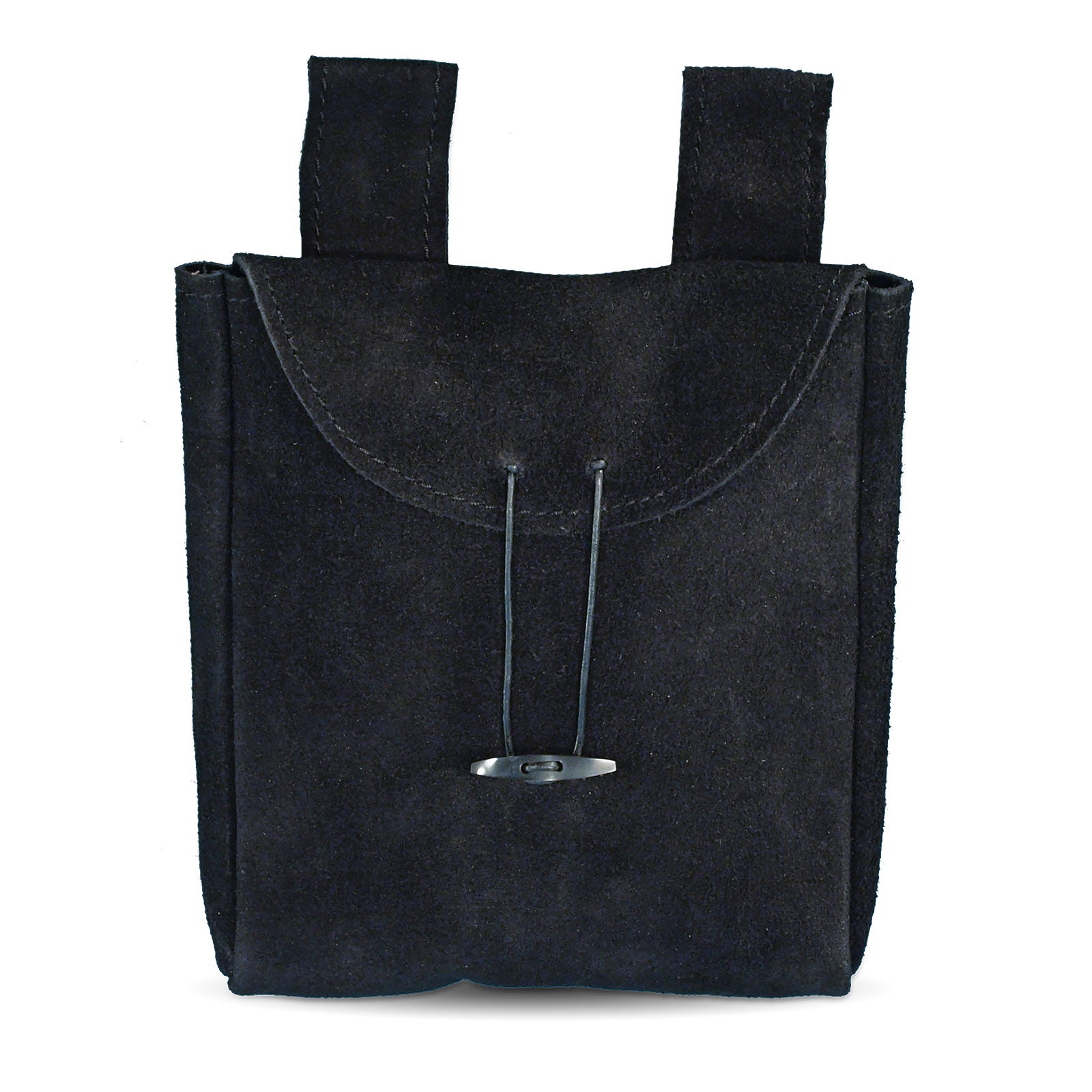 Image produit Grand sac en cuir avec fermoir en bois noir