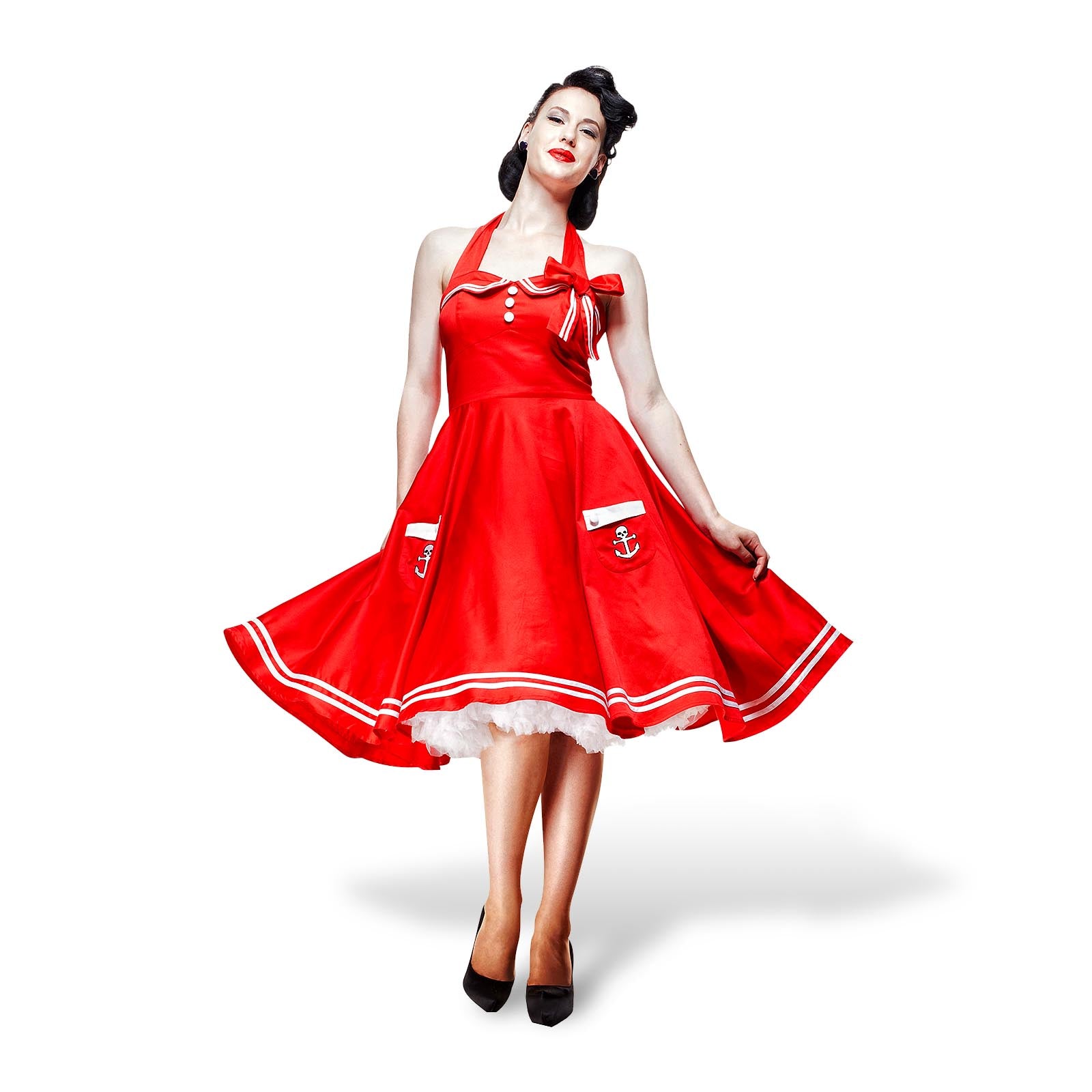 Image produit Robe Rockabilly Motley rouge