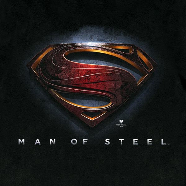 Image produit Superman - T-shirt à logo Man of Steel