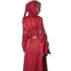 Image produit Robe médiévale Iris bordeaux-noir