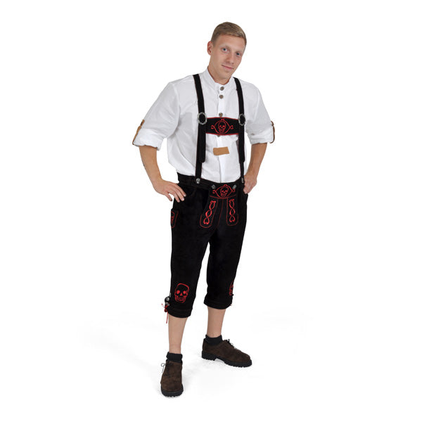 Image produit Pantalon traditionnel en cuir véritable pour hommes Zombie