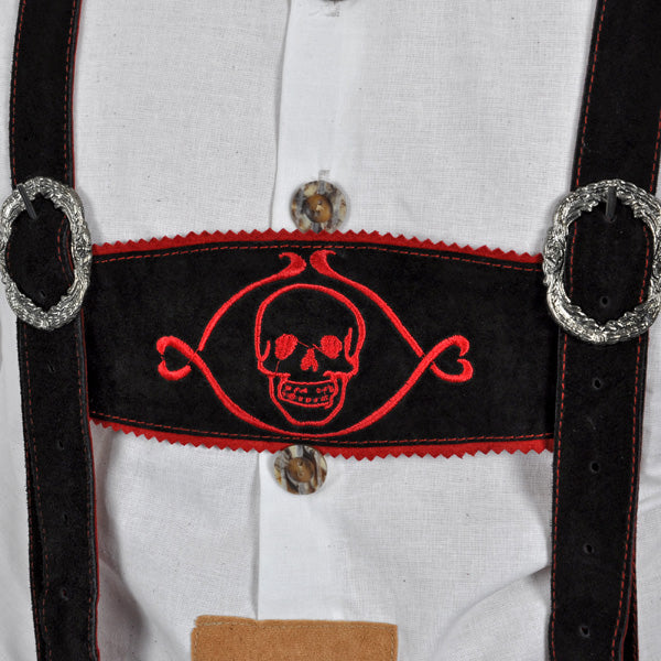 Image produit Pantalon traditionnel en cuir véritable pour hommes Zombie