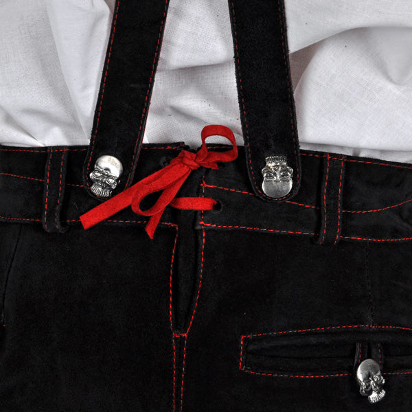 Image produit Pantalon traditionnel en cuir véritable pour hommes Zombie