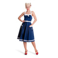 Product image Rockabilly Dress Siren with Belt Navy