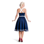 Product image Rockabilly Dress Siren with Belt Navy