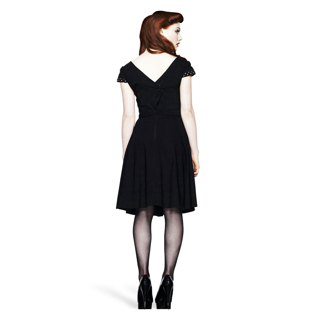 Image produit Robe Rockabilly Evie avec découpe au dos