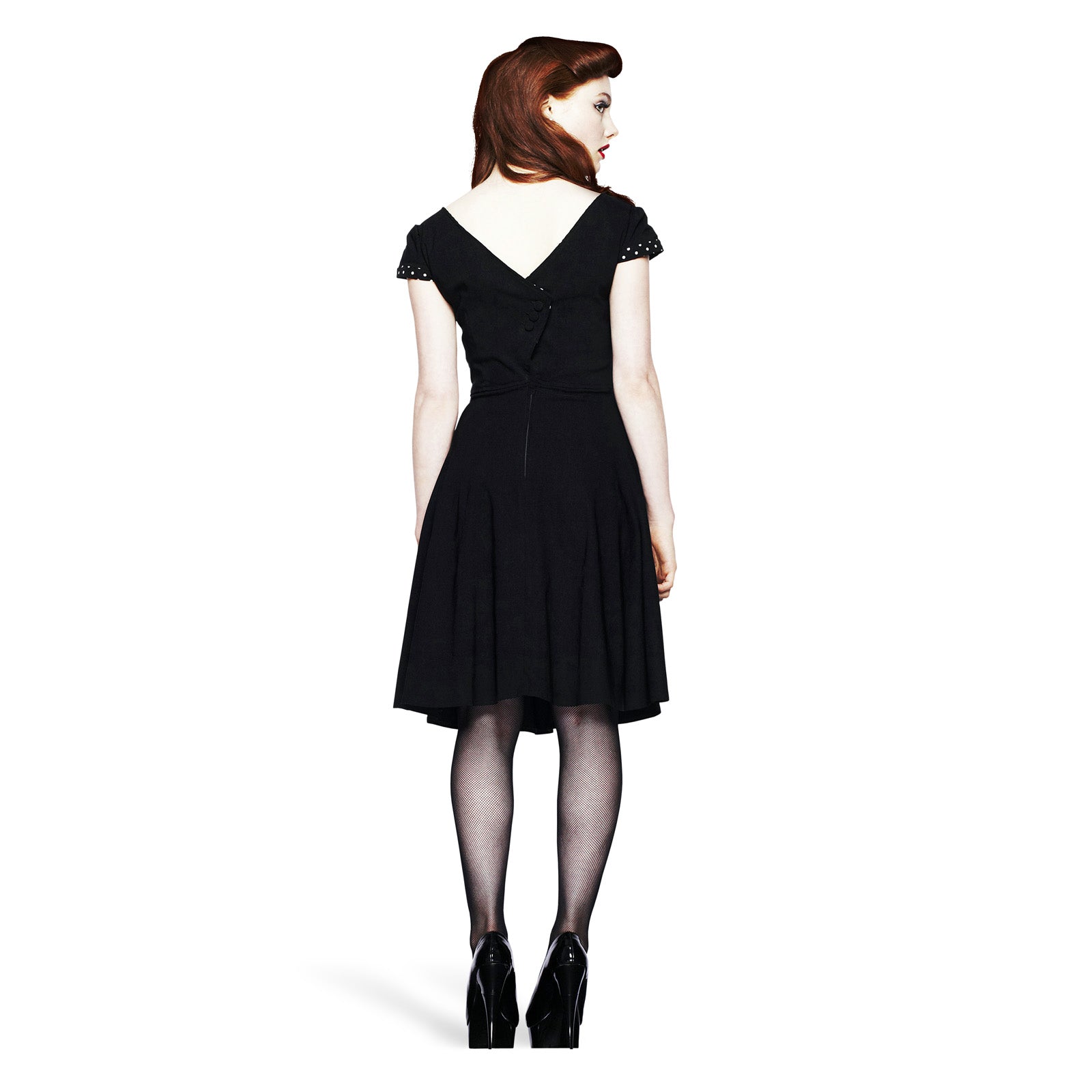 Image produit Robe Rockabilly Evie avec découpe au dos