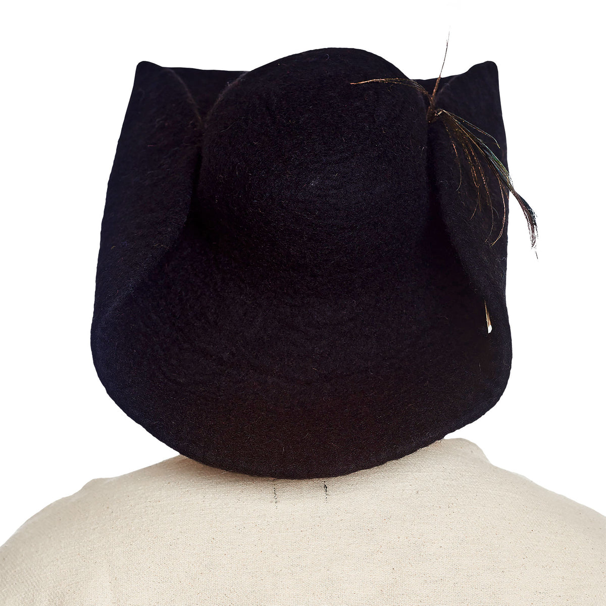 Product image Felt hat with feather black