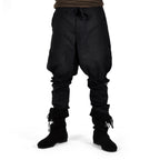 Image produit Pantalon Bertram homme avec laçage bas de jambe noir