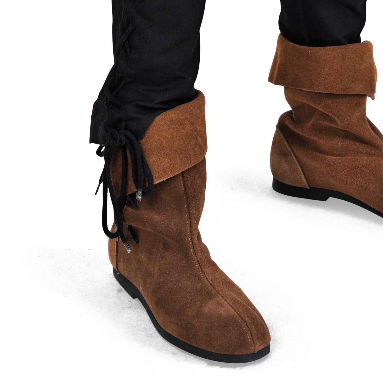 Image produit Pantalon Bertram Hommes avec laçage sous-jambe noir-rouge
