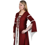 Image produit Robe médiévale Katherina rouge-naturel