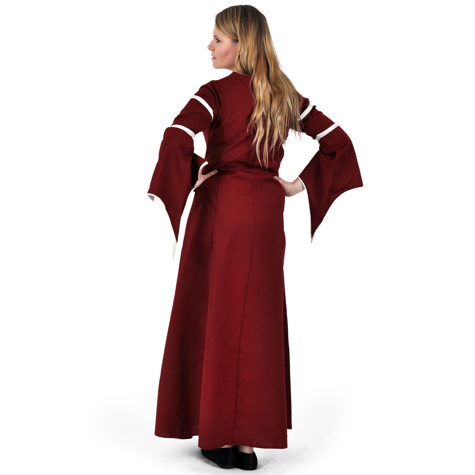 Image produit Robe médiévale Katherina rouge-naturel