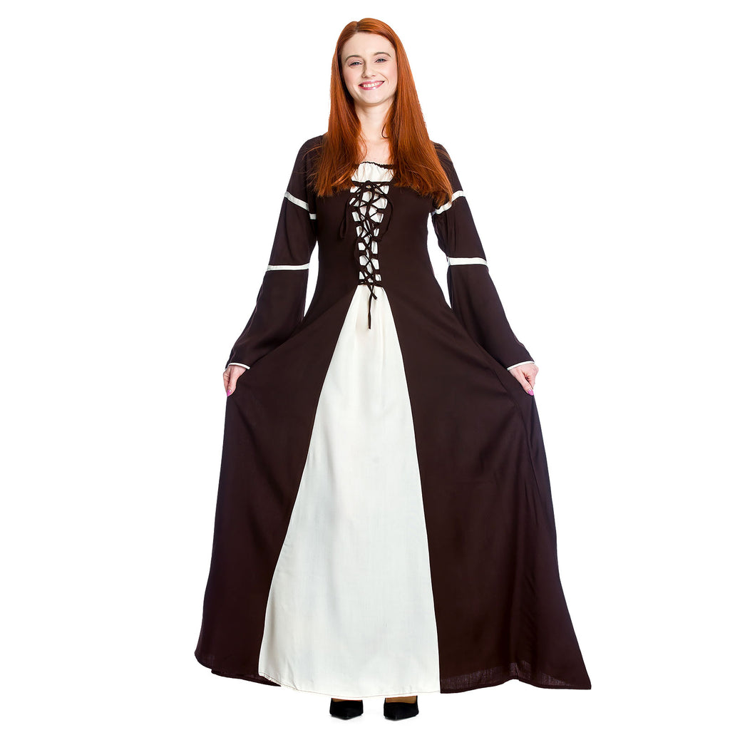 Image produit Robe médiévale Katherina brun-naturel