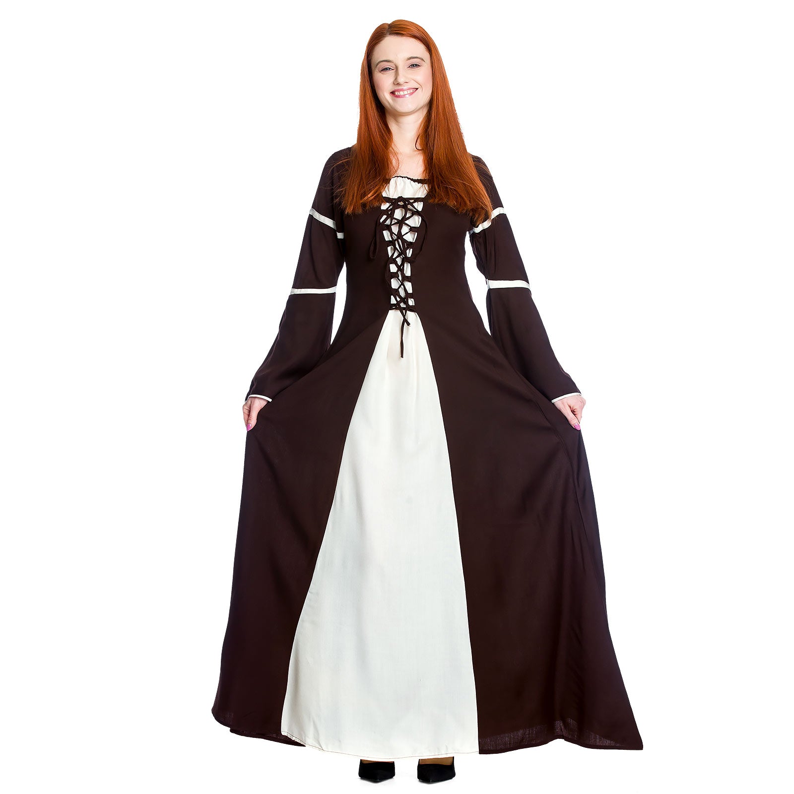 Image produit Robe médiévale Katherina brun-naturel