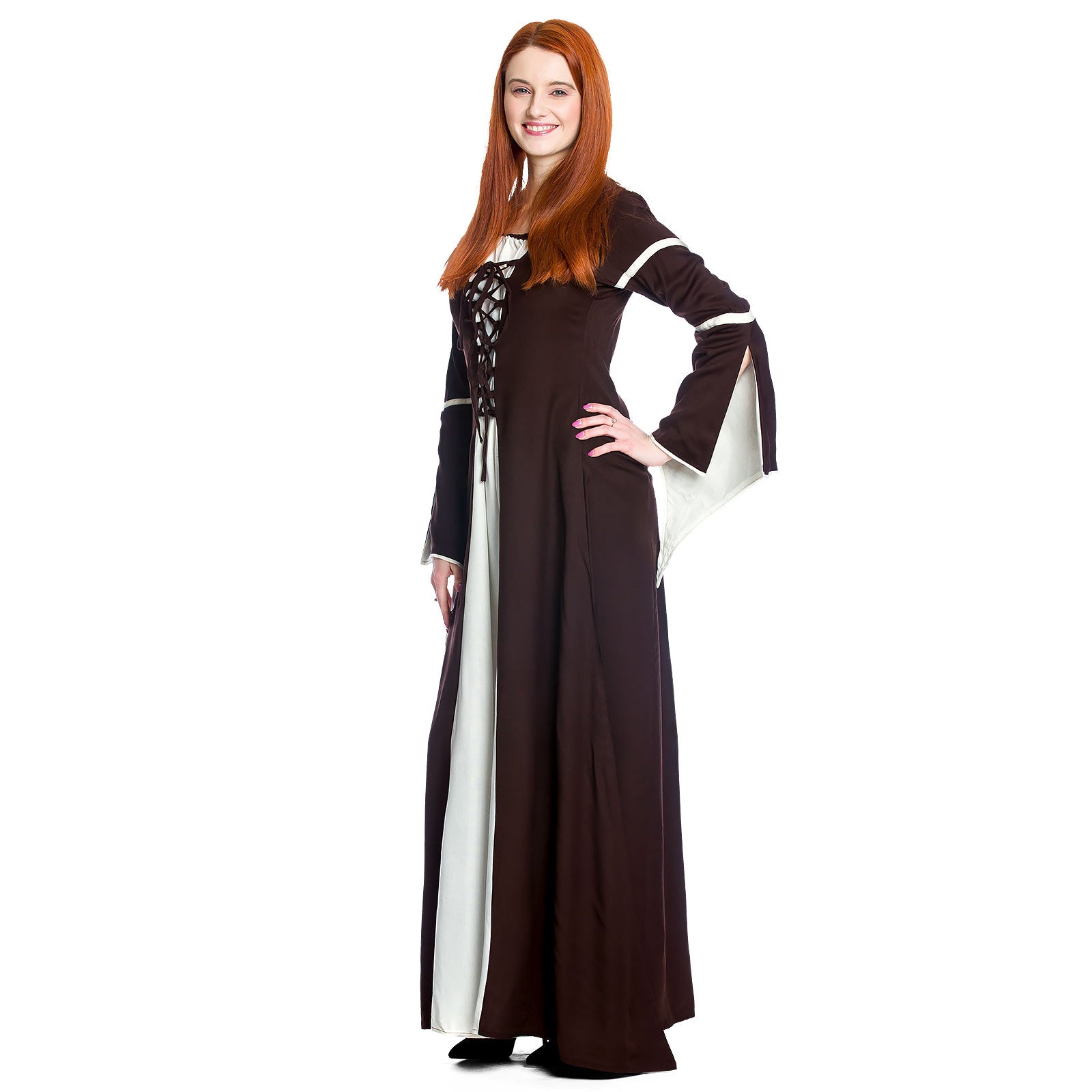 Image produit Robe médiévale Katherina brun-naturel