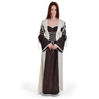 Image produit Robe médiévale Magdalena marron-naturel