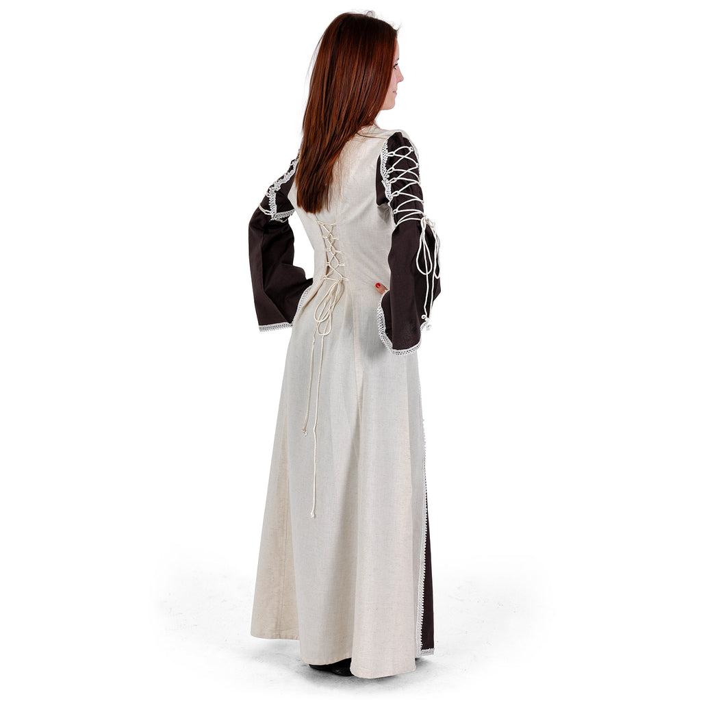 Image produit Robe médiévale Magdalena marron-naturel