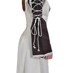 Image produit Robe médiévale Magdalena marron-naturel
