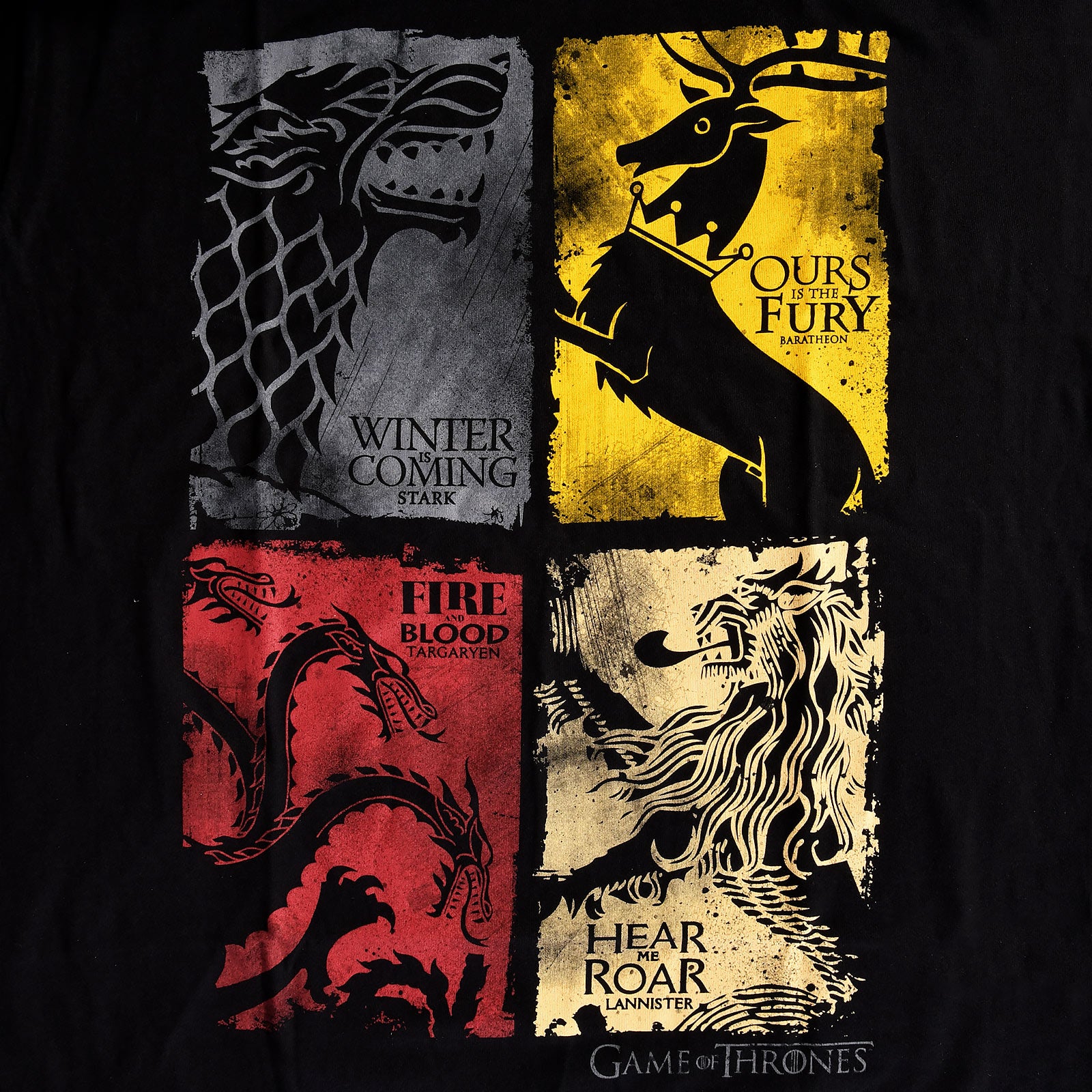 Image produit Game of Thrones - T-shirt noir blasonné