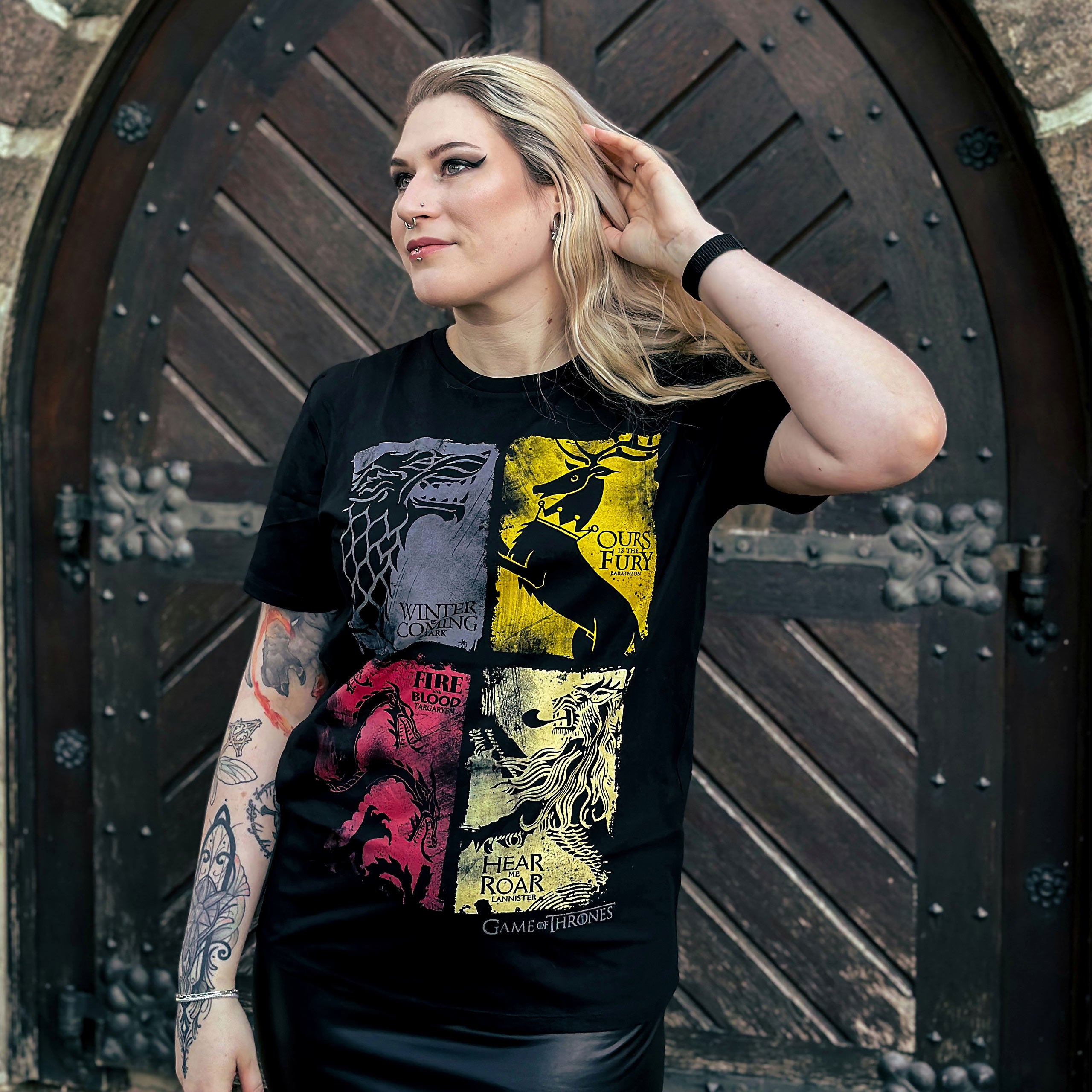 Image produit Game of Thrones - T-shirt noir blasonné