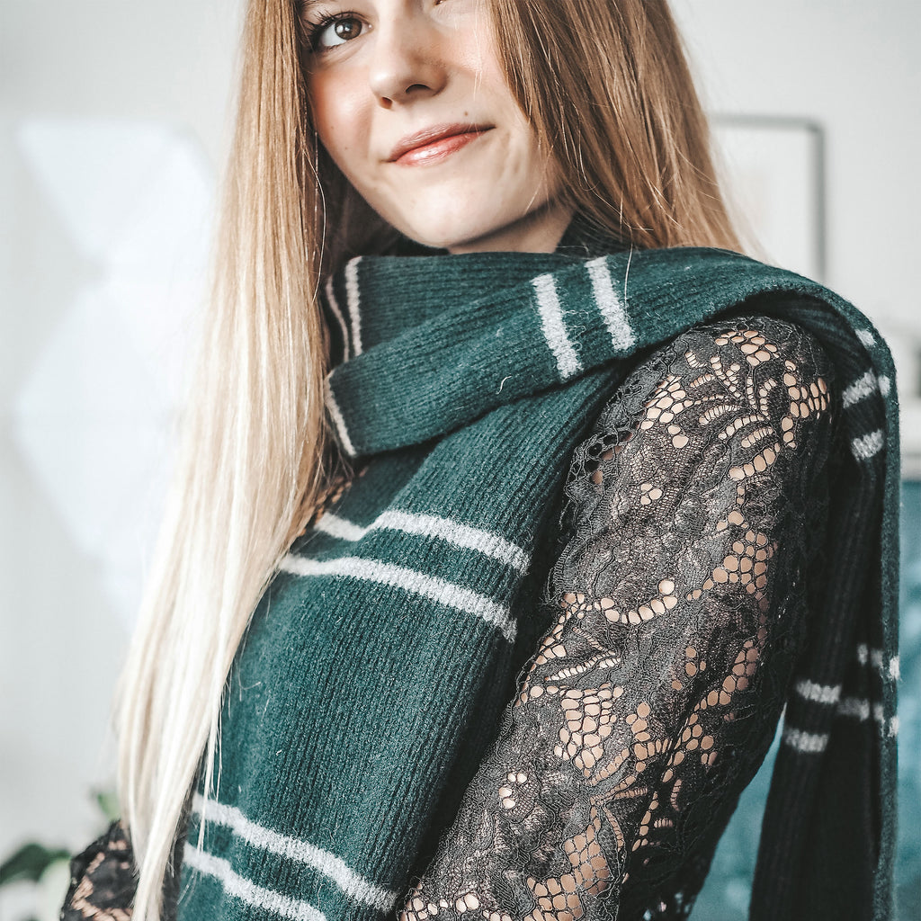 Image produit Harry Potter - Écharpe en laine Slytherin originale