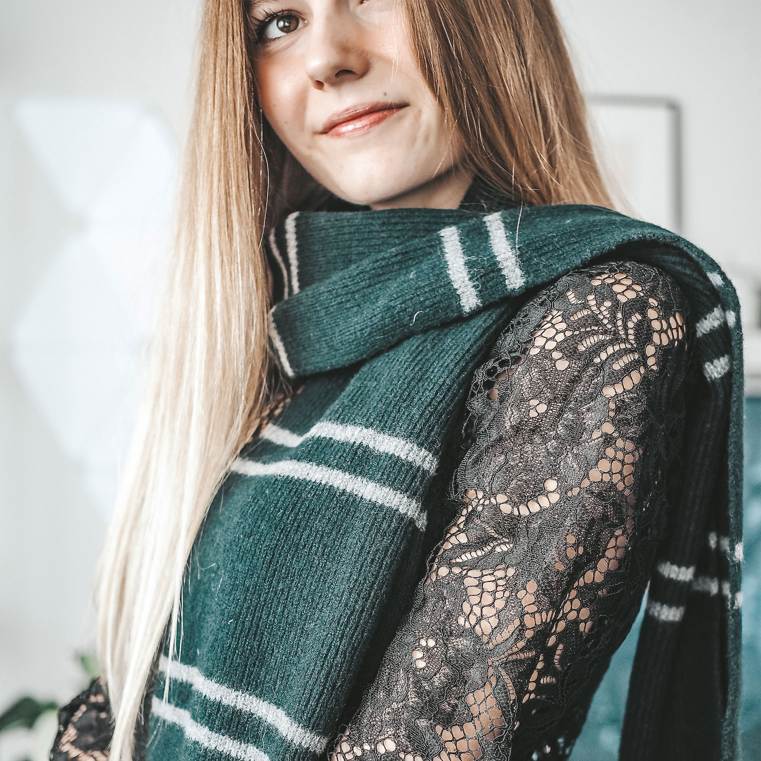 Image produit Harry Potter - Écharpe en laine Slytherin originale