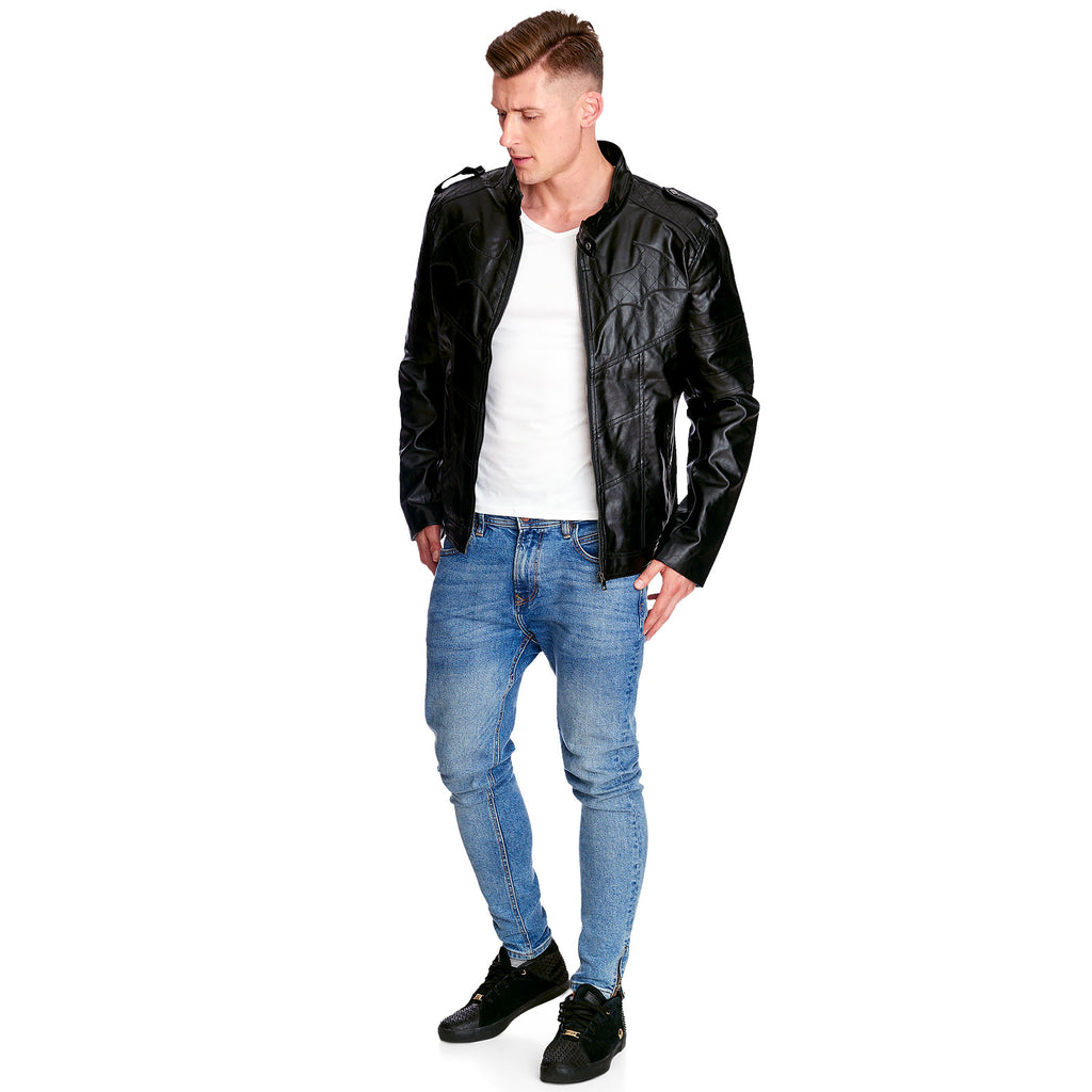 Image produit Batman - Veste en simili cuir avec logo Arkham Knight