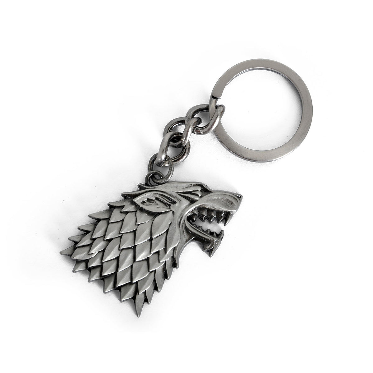 Image produit Game of Thrones - Porte-clés blason Stark loup des ombres