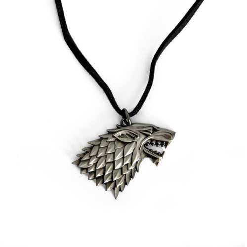 Image produit Game of Thrones - Collier avec emblème Stark Loup des Ombres